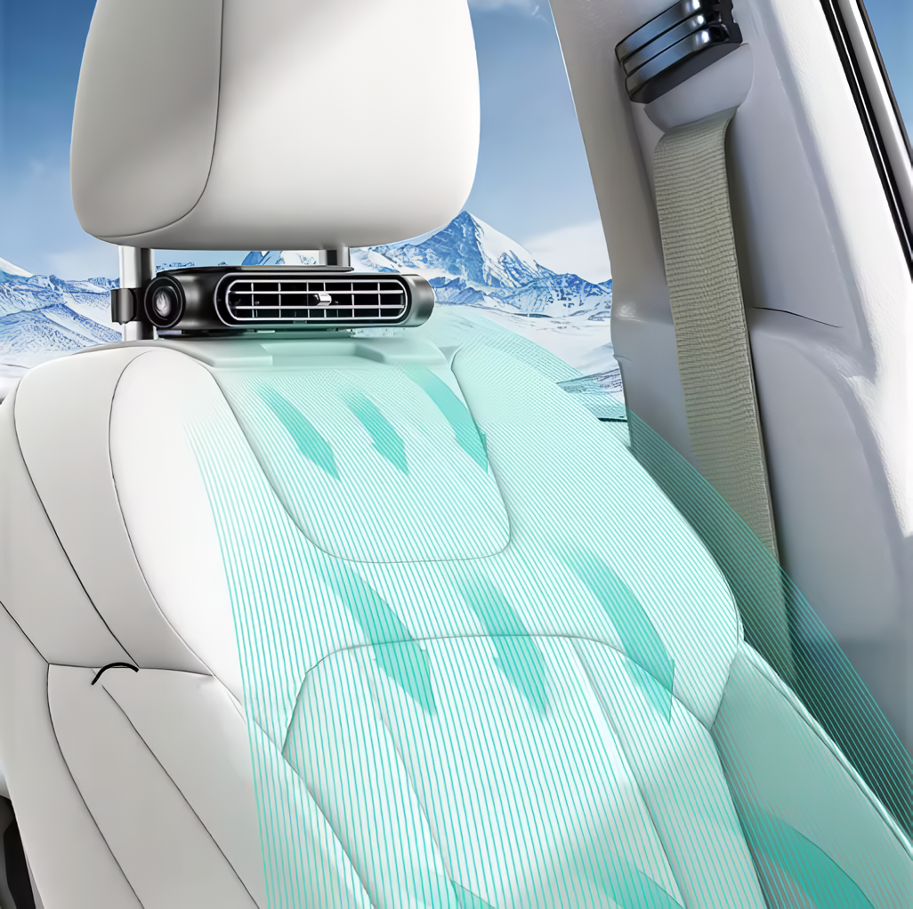 FrostFlow™ – De Slimme Auto-Fan voor IJskoud Comfort onderweg!