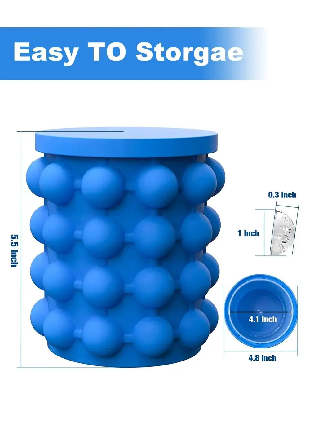 IcePop™ – De Opvouwbare Siliconen IJsemmer voor IJsplezier On-the-Go!