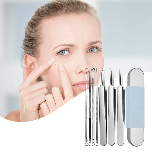 FaceTools - Roestvrij Staal Mee-eters Verwijdering Gereedschapsset 2+1 GRATIS